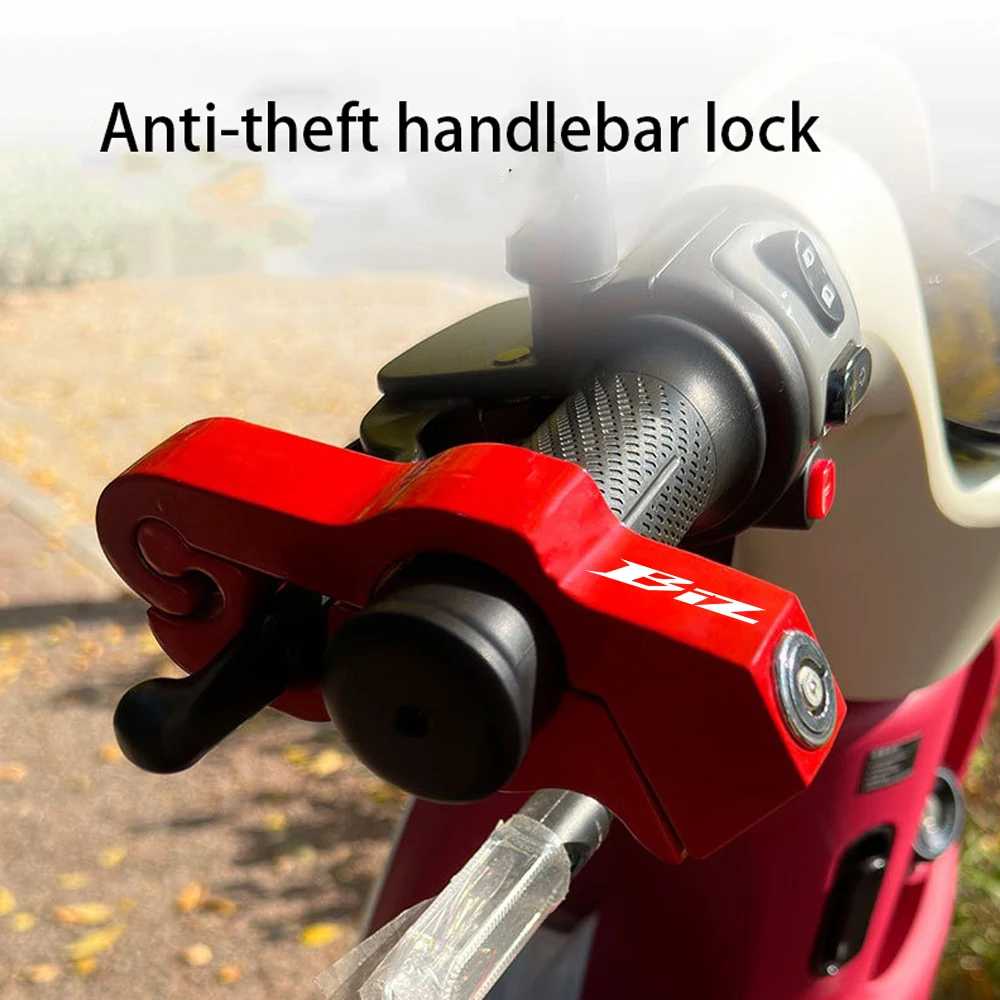 

Motorcycle Handlebar Lock Anti Theft Throttle Grip Clutch Brake Lock Adjustable Universal For Honda biz Motorbikes Moped Scooter