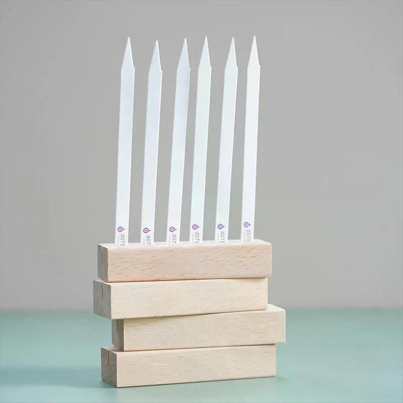 

Wood Table Perfume Essential Oils Test Tester Paper Strip Holder Display Stand Clamps Aromatherapy Paper Clips Decoration