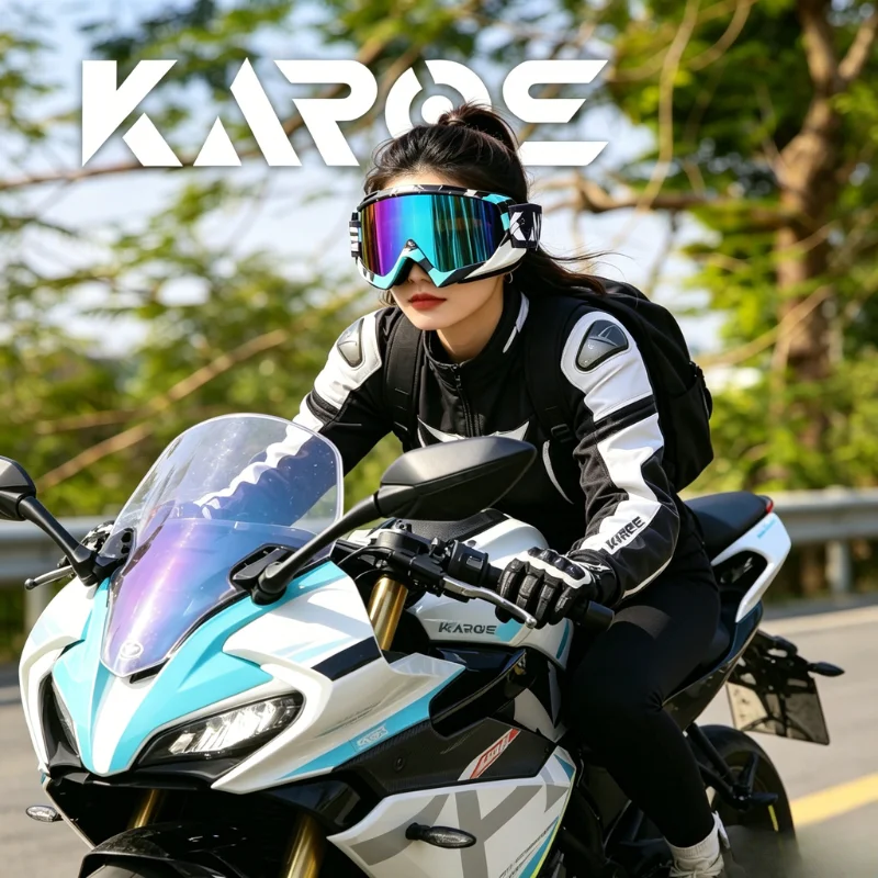 KAROS Multi-sport Goggles High Definition Lens Anti-fog Dust Resistant Shockproof for Racing Ski Cycling K370