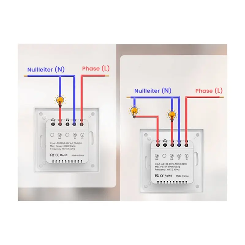 Tuya Wifi Smart Light Switch With App Remote Control For Alexa Google Home Router Route 1 Gang
