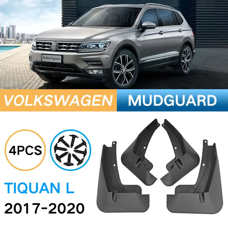 

For VW Tiguan L 2017-2020 Mud Flaps Auto Splash Guard Mudguards MudFlaps Front Rear Fender Anti-splash Guards Car Accessories