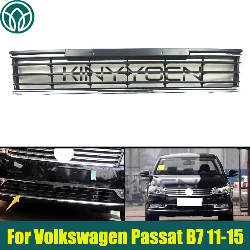 

Car Front Bumper Lower Grille For Volkswagen Passat B7 2011 2012 2013 2014 2015 Front Lower Bumper Intake Grille 3AA853671