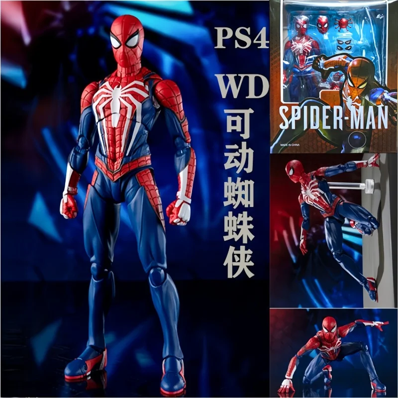 New Spiderman Figure Avengers Spider Man Action Figures Upgrade Suit Ps4 Game Edition Doll Hot Toys For Boys Gift