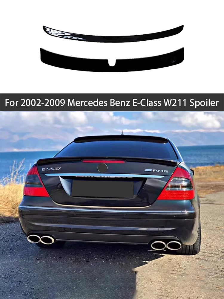 Pour 2002-2009 Mercedes Benz classe E W211 E180 200 260 300 320 240 couvercle de coffre de toit arrière ailes de becquet accessoires de réglage de voiture partie