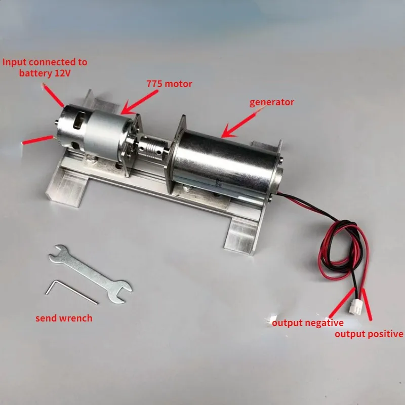 220V DC high voltage dc motor brushless generator set double bearing mute motor miniature DIY rechargeable generator 775