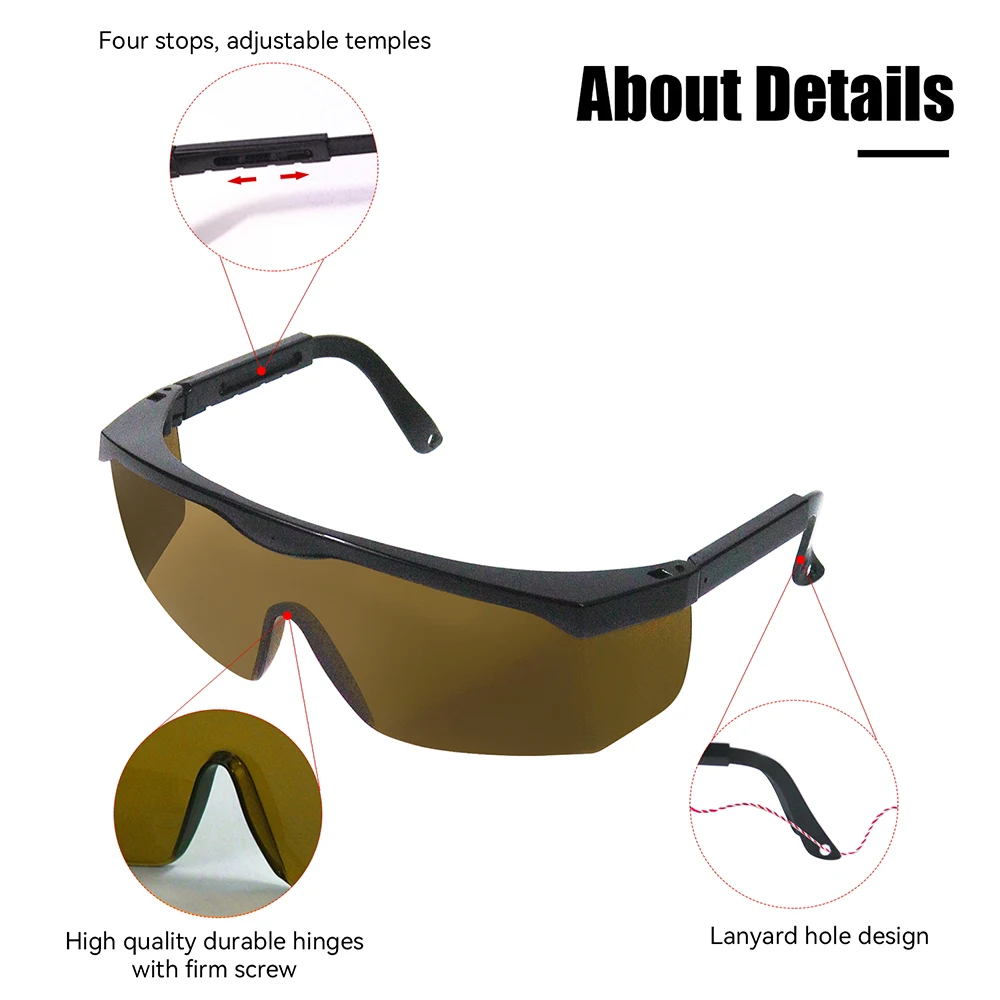 Laser Safety Glasses for 532nm 1064nm Laser Machine Engraver Cutter Fiber DIY Workshop Users Multi Range Goggles