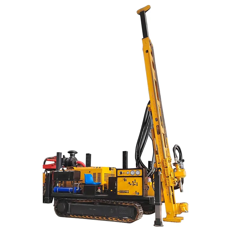 China 400m Crawler Mounted Diesel Engine Driven Borehole Pneumatic Water Drilling Rig Machine Well Drilling Rig