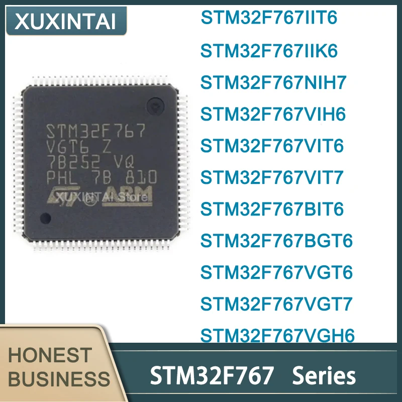 

5Pcs/Lot New Original STM32F767 STM32F767IIT6 IIK6 NIH7 VIH6 VIT6 VIT7 BIT6 BGT6 VGT6 VGT7 VGH6 MCU IC LQFP