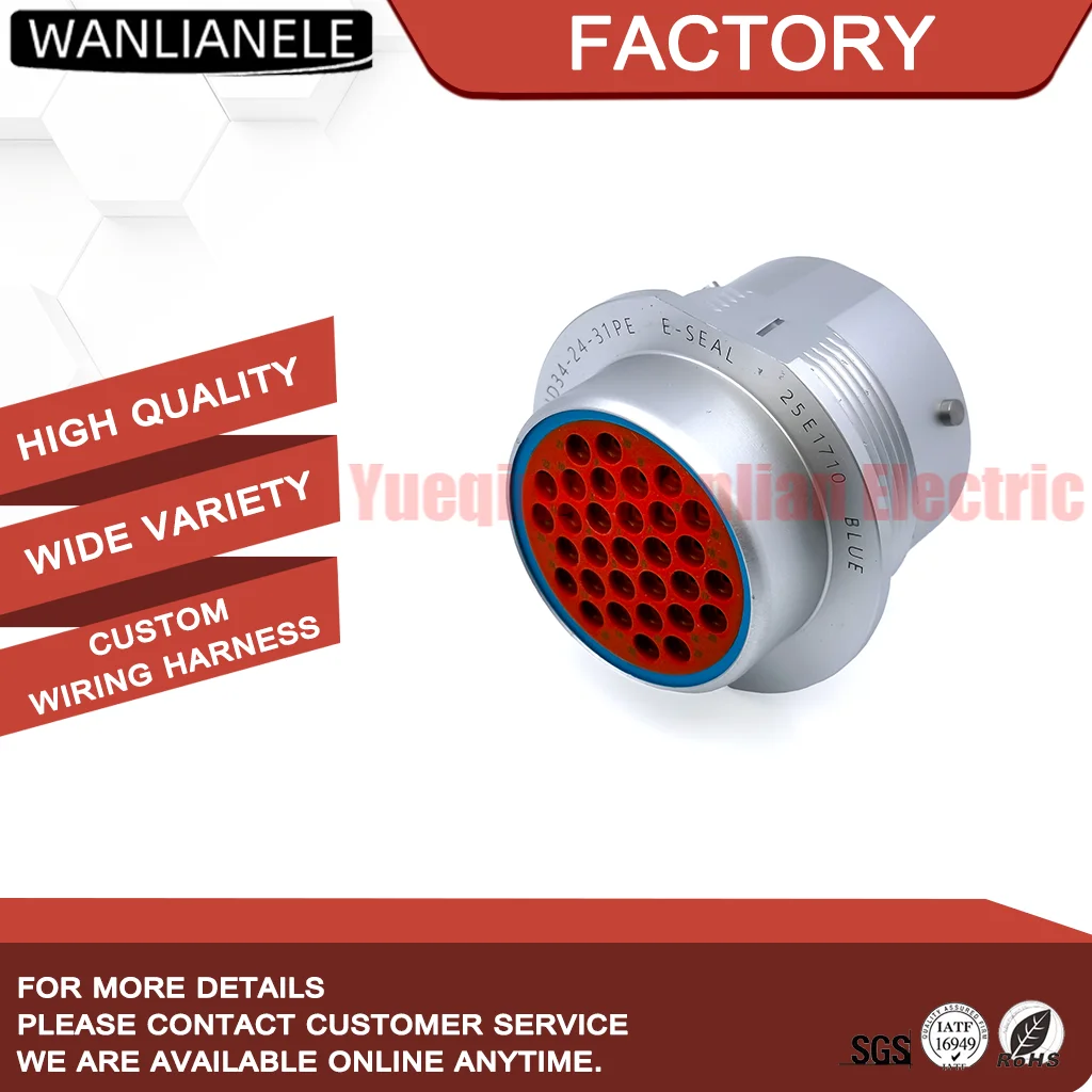 

Корпус разъема TE Connectivity Deutsch HD34-24-31PE IP67, водонепроницаемый, автомобильный, 31-контактный, для монтажа на панель, алюминиевый, с разъемом типа «папа»