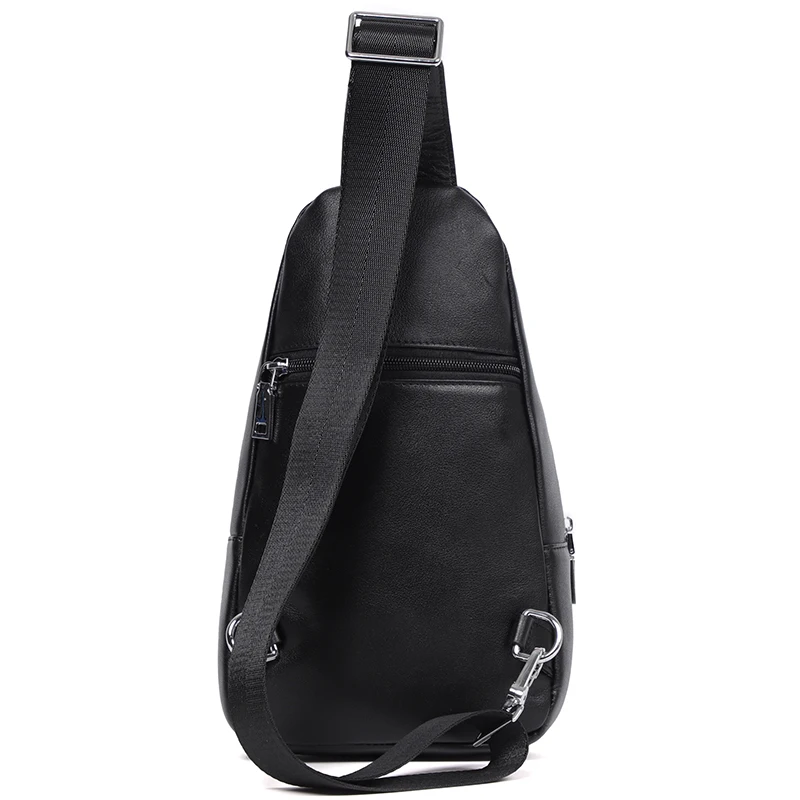 Homens saco de peito de couro genuíno bagpack mochila marca saco de viagem masculino sacos crossbody único ombro alça volta saco