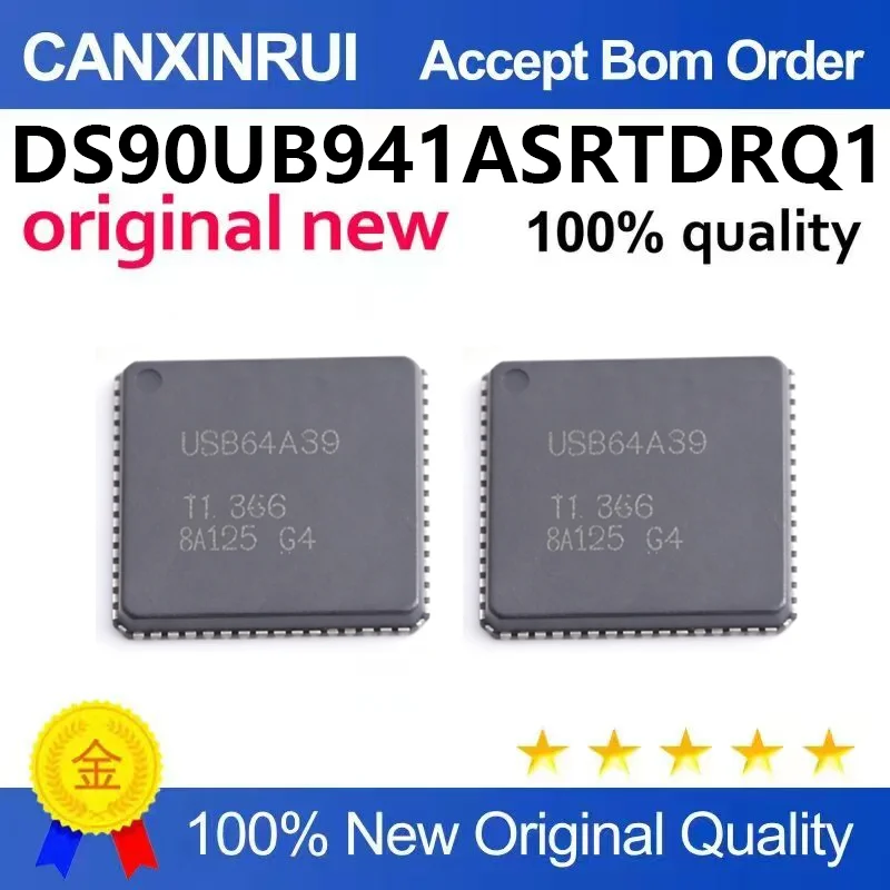 (5pcs-100pcs)Brand new original DS90UB941ASRDRQ1 silk screen B941ASQ package WQFN64 deserializer IC