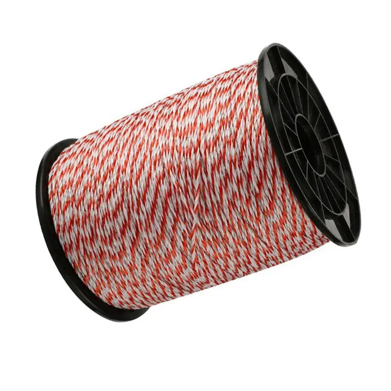 DT39 2X 500M Electric Fence for Poly Wire Rope for Cattle Horse Pig Sheep Animal Fence High Conductivity