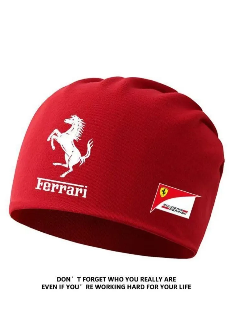 AliExpress Outdoor Cycling Scarf Dual-use Autumn and Winter Velvet Toe Cap Knitted Hat  Women's Cap Man Hat For Ferrari 308 GT4 328 GTB/GTS