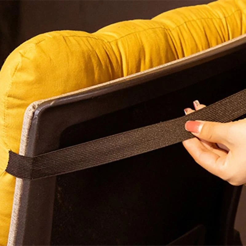 Bantalan bantal katun sandaran tinggi bantalan kursi malas tebal bantalan antiselip untuk kursi rotan bangku taman teras luar ruangan dalam ruangan