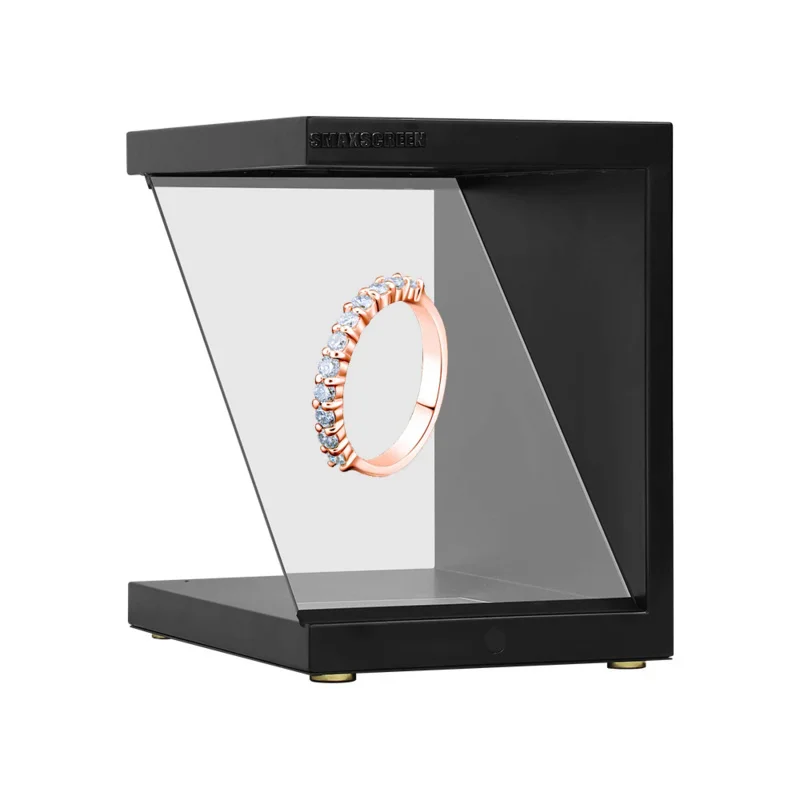 3D 1 Sides View Holocube  Hologram Holographic Projection Display Cabinet Z Stely Showcase Display Box Jewelry Exhibition