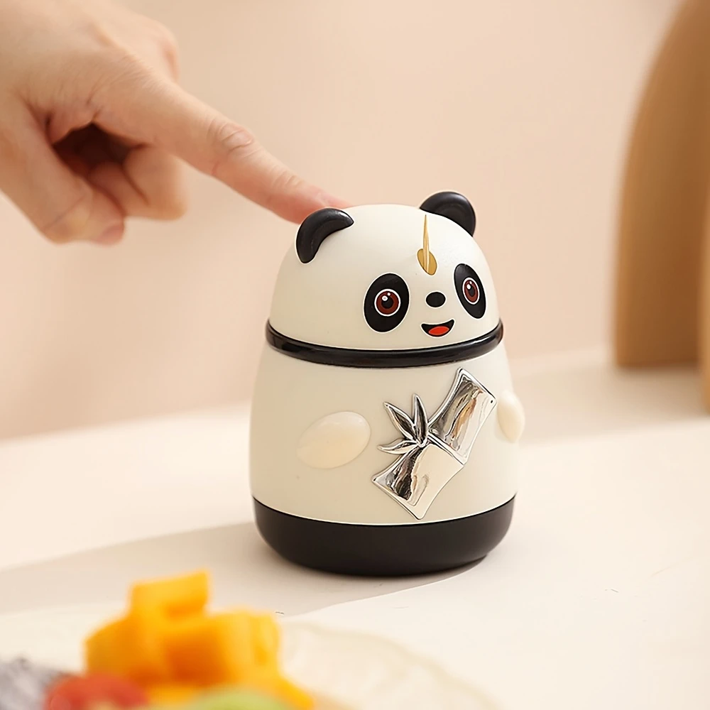 2026 New Style Automatic Pop-Up Toothpick Holder — Panda Cat Cartoon Toothpick Box, Push Jar, Novelty Christmas Gift
