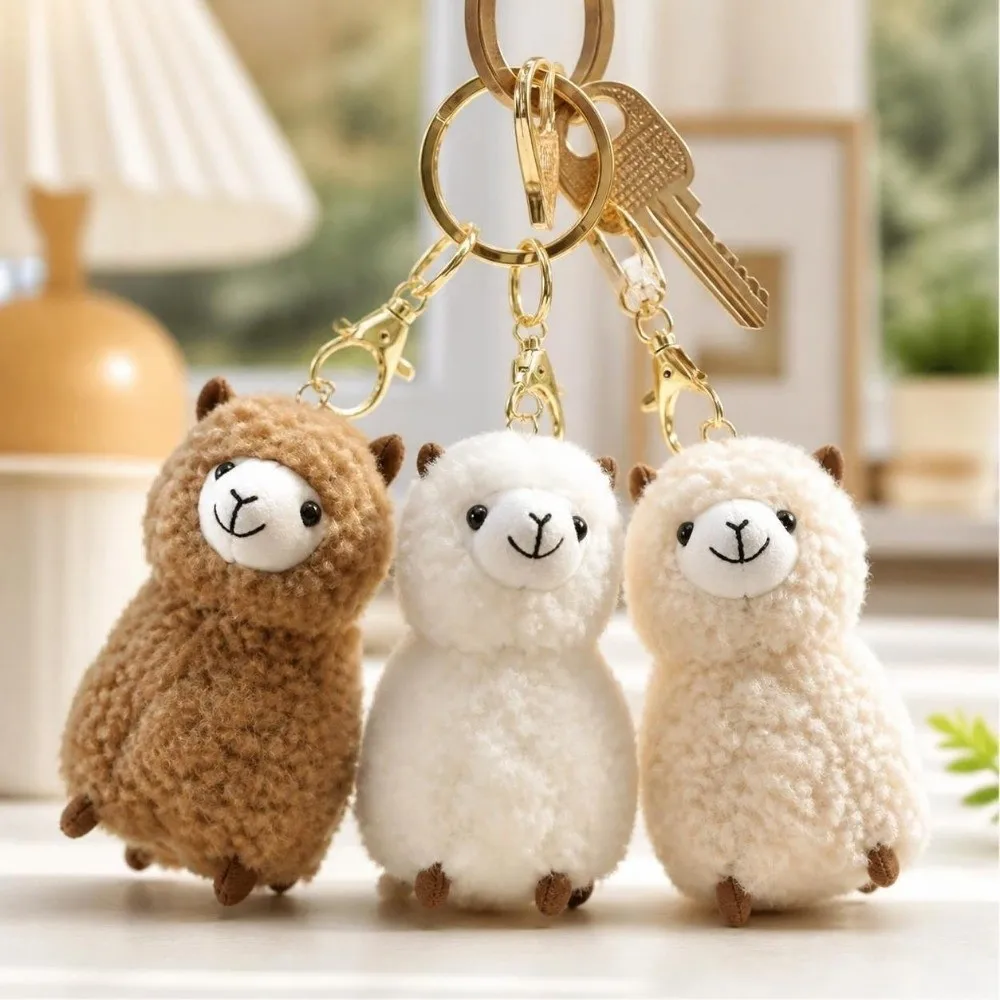 Soft Lovely Plush Cartoon Animals Grabbing Doll Stuffed Animal Little Alpaca Plush Home Decor