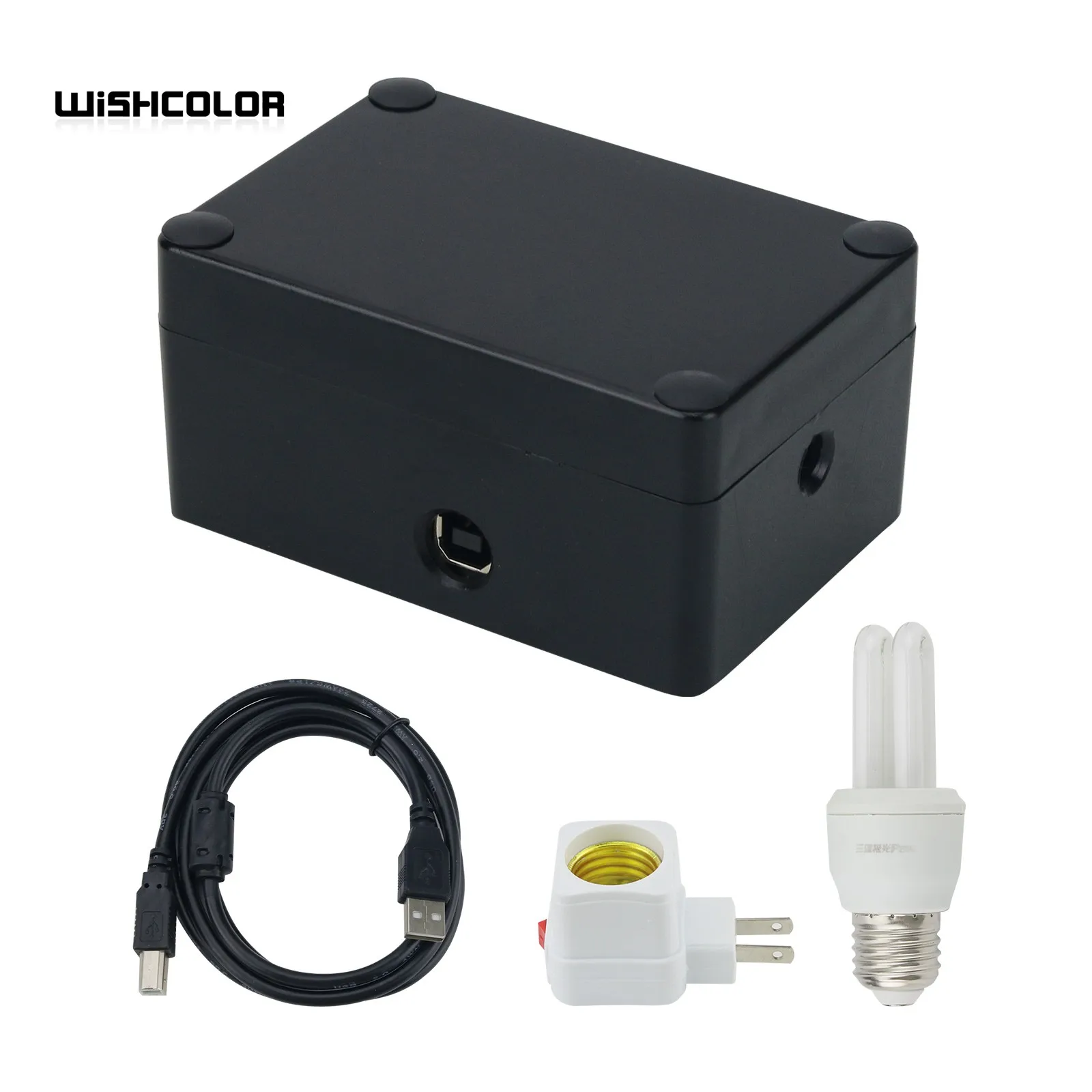 Wishcolor 340-1050nm Spectrometer DIY Blue-ray/Full-spectrum/Laser/Absorption Spectrum Testing for Windows System