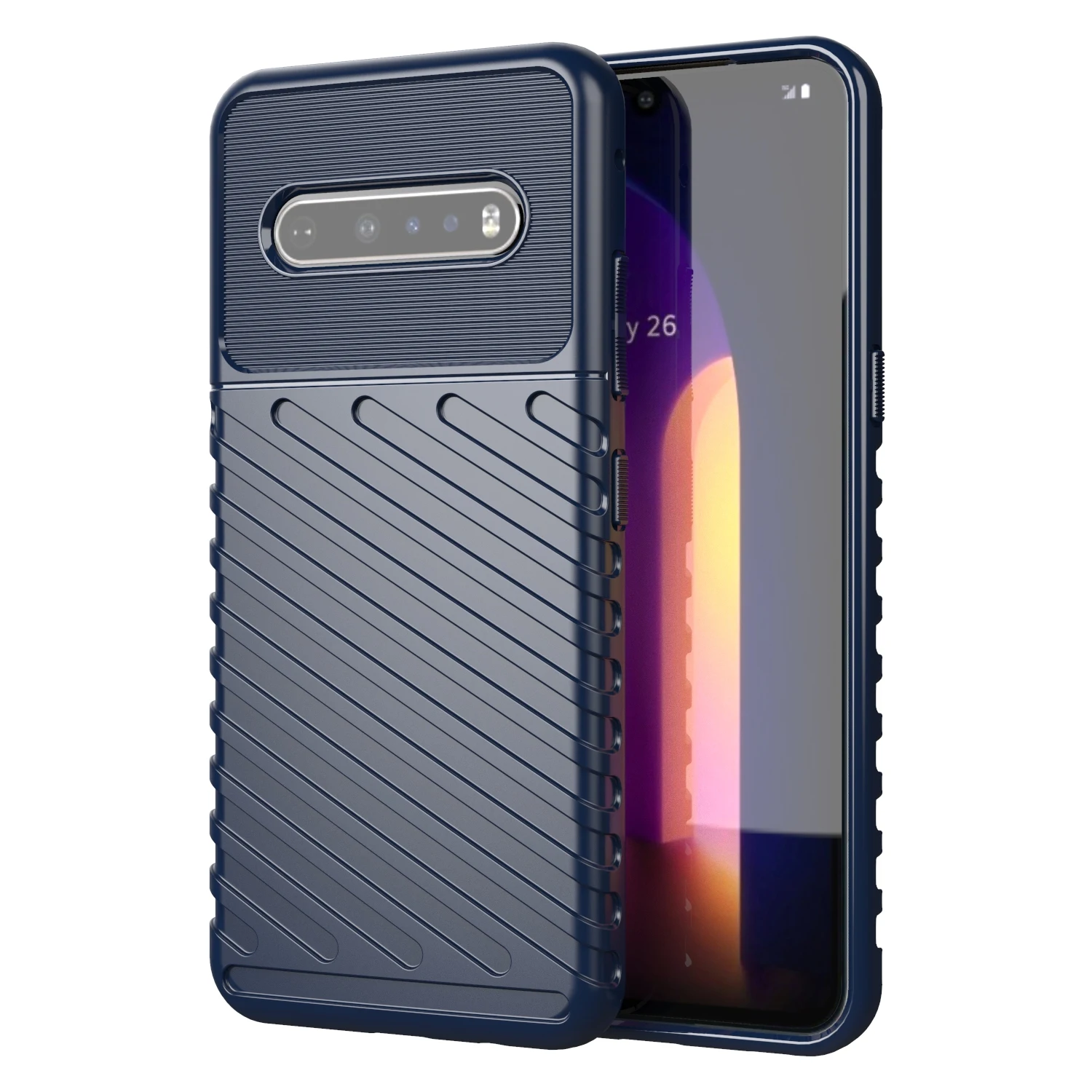 For LG V60 ThinQ lgv60 Luxury Thunder Case Shockproof Silicone Back Cover for lg v60 thinq Fashion Mobile Shell Coque Fundas