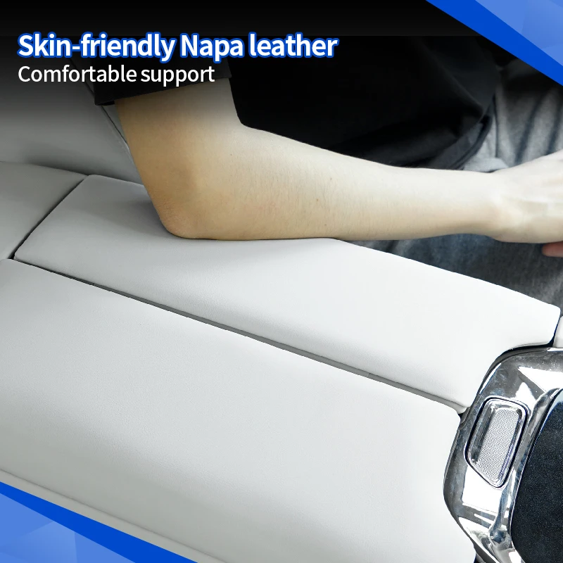 ل ZEEKR 009 2022-2025 التحكم المركزي مسند الذراع صندوق الغطاء الواقي مسند الذراع صندوق وسادة الداخلية ترقية اكسسوارات السيارات #3