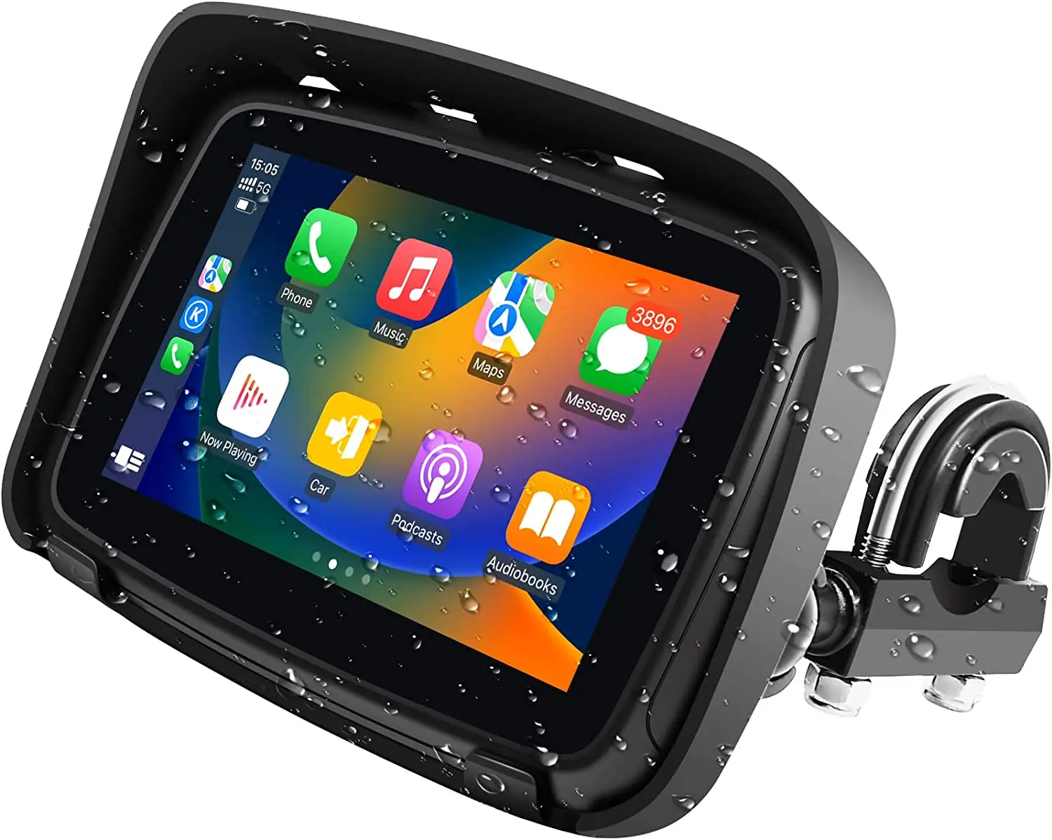 5inch Wireless CarPlay Wireless Android Auto Touchscreen for Motorcycle