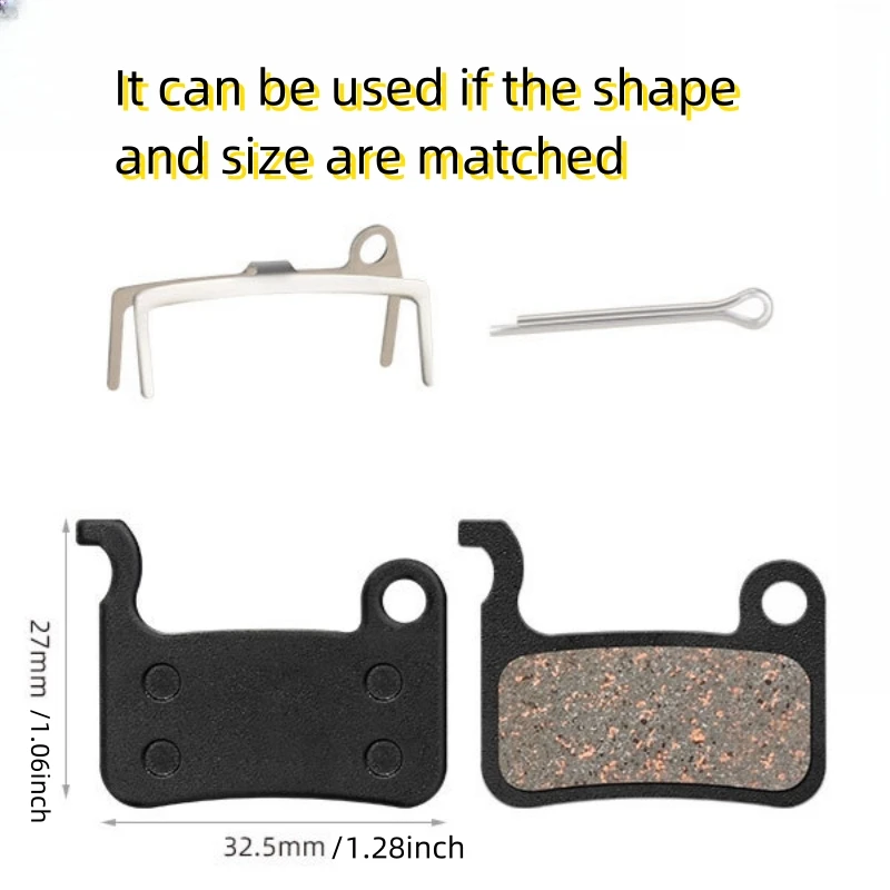 Bike Brake Pads Wear-resistant Bicycle Disc Brake Pads Mountain Bike Brake Pads Replacement Compatible with Shimano