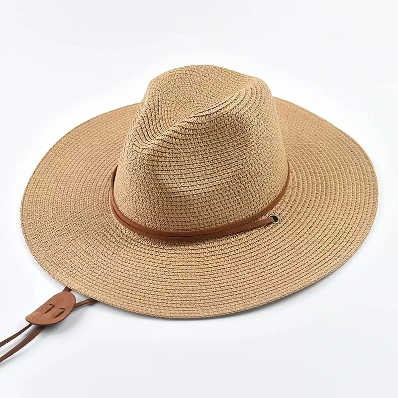 

Summer Wide Brim Sun Hats for Women Men Girls Seaside Travel Foldable Straw Hat Panama Soft UV Protection Sun Shade Hat