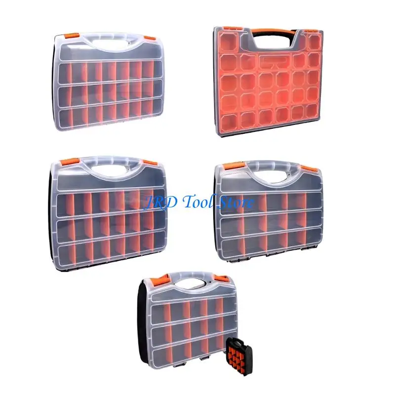 Người tổ chức hộp công cụ A2UD lồng vào nhau, người tổ chức các bộ phận nhỏ màu đen cho các bộ phận ốc vít