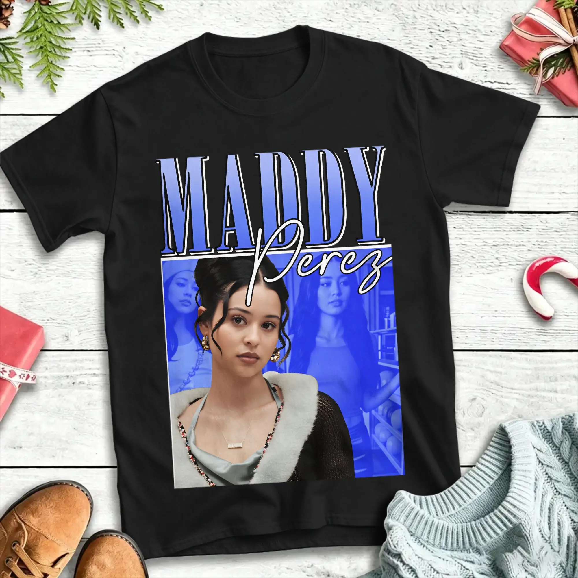 T-shirts pour hommes de la série Euphoria Maddy Perez, col rond, 100% coton, manches courtes, vêtements de fête