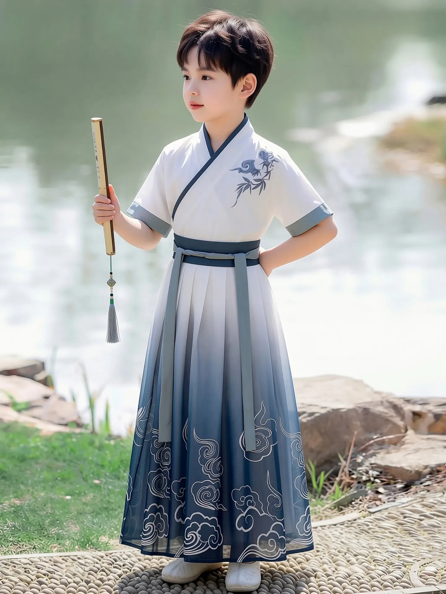 boys-hanfu-traditional-chinese-costume-summer-new-style-handsome-little-master-short-sleeve-national-style-children's-clothing