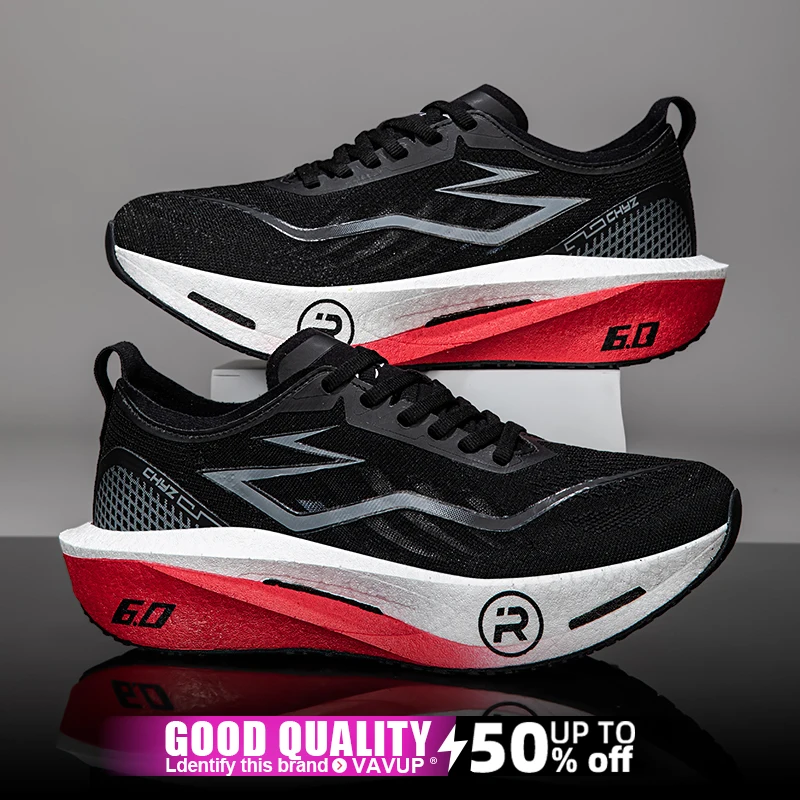 أحذية الجري الرجالية من الكربون، أحذية رياضية ماراثون رياضية قابلة للتنفس وخفيفة الوزن للنساء، أحذية رياضية مريحة مضادة للانزلاق #3