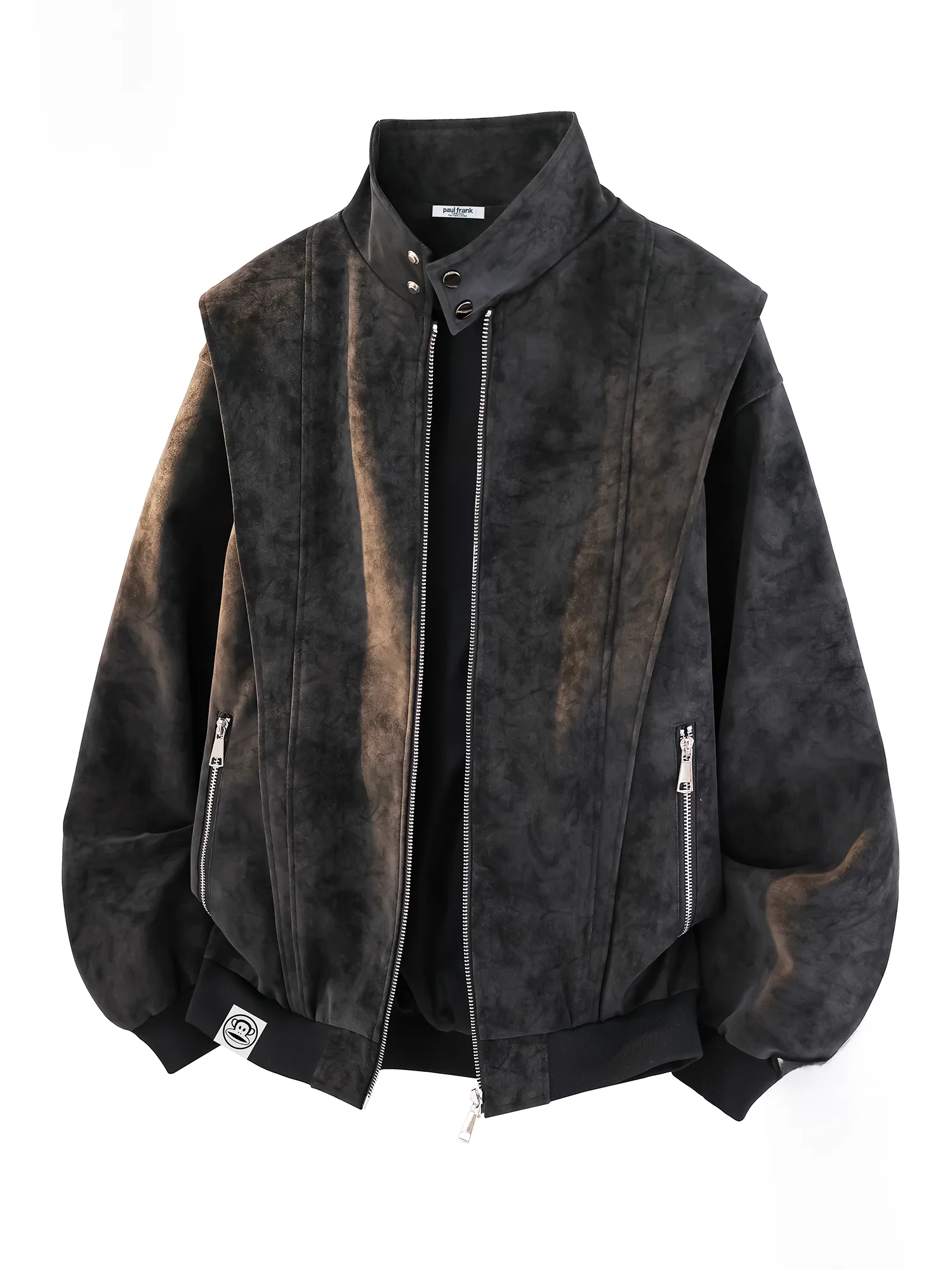 

Мужская зимняя куртка Paul Frank в стиле ретро с воротником-стойкой, свободного кроя, универсальная, модная, брендовая верхняя одежда с дизайном «Обезьяна с большим ртом»