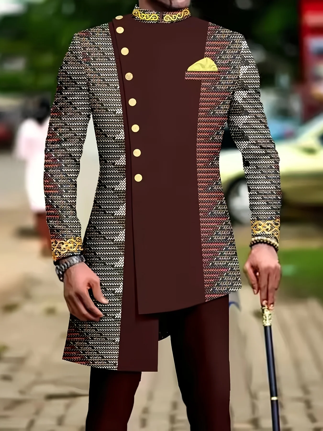 

Мужской повседневный костюм-двойка с длинными рукавами