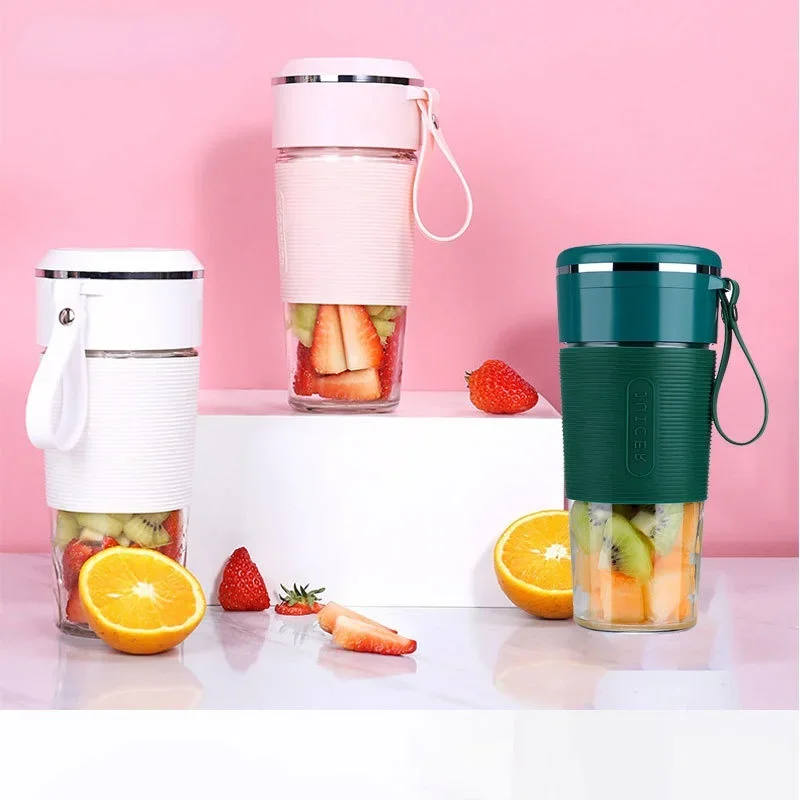 Wireless Electric Juicer 6-Knife USB Portable 300ML Blender Mini Blender Smoothie Blender Cup Food Processor Kitchen Appliances