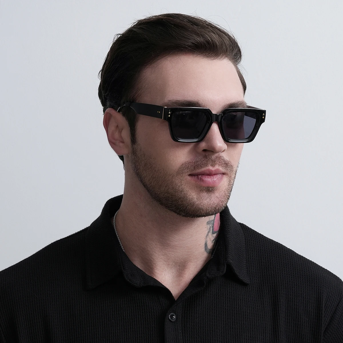 

2026 Whole Luxury Premium Shades Designer Black Brand Sunglasses Mens Square lunette de soleil homme gafas de sol hombre