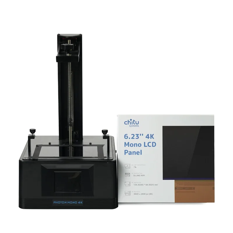 LCD Photocuring 6.23 inch 4K Monochrome Screen, Compatible with Photon Mono 4K 3D Printer
