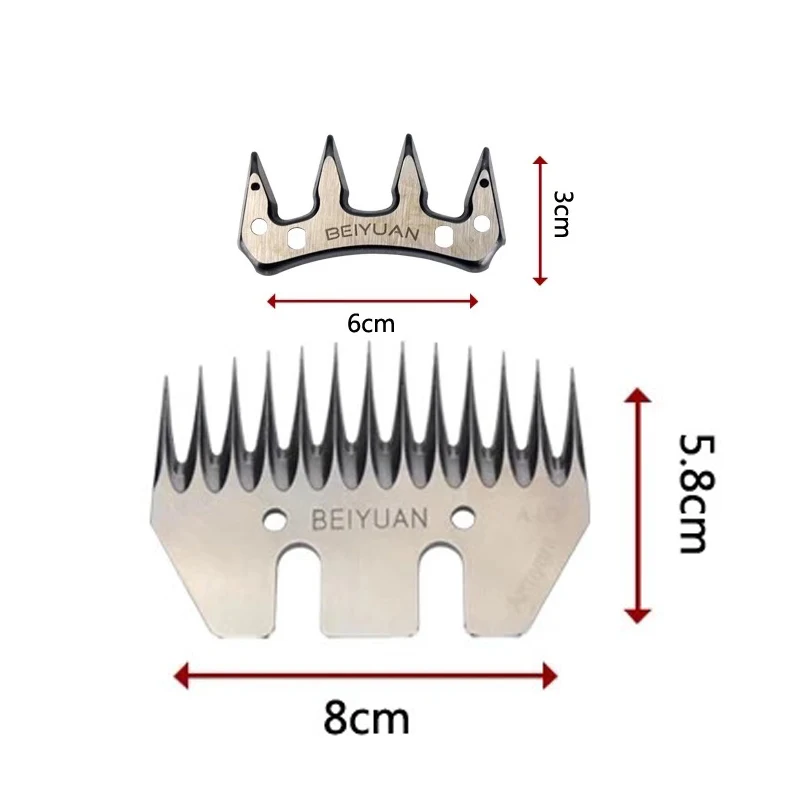 BEIYUAN Tesouras De Ovelhas e Cabras, Cortador Convexo De Pente, Cortador De Corte, 13 Lâmina De Dentes Para Ovelhas, Tesoura