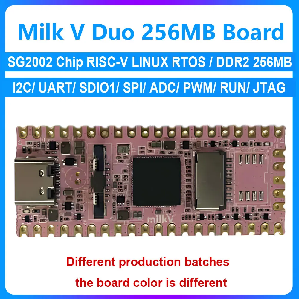 Lait V Duo 256 mo SG2002 RISC-V bricolage Linux carte de développement Internet des objets dispositif intelligent Compatible avec Raspberry Pi Pico