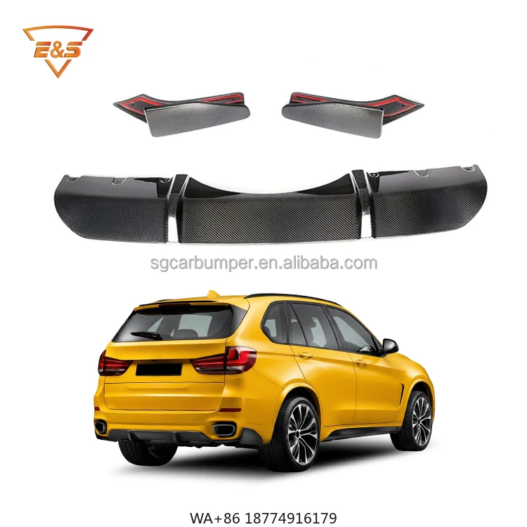 

Задний диффузор из карбона в стиле MP для X5 F15, аксессуары для тюнинга автомобиля, автозапчасти