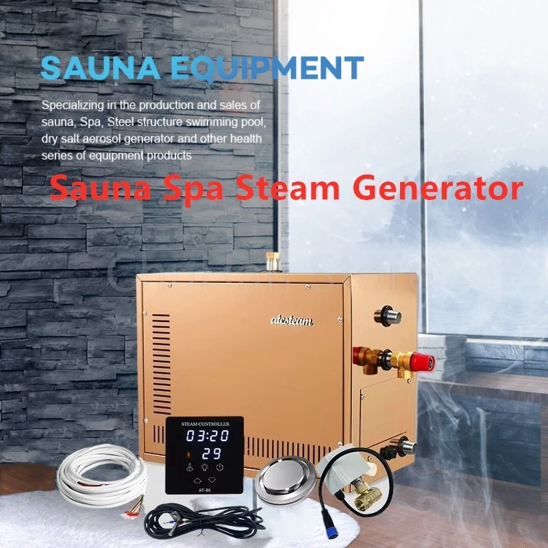 

3 кВт автоматический парогенератор из нержавеющей стали, бытовой парогенератор, сауна, паровая ванна, машина для спа-комнаты, цифровой контроллер