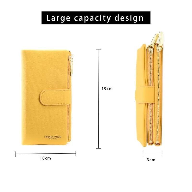 Women PU Leather Wallets Female Long Hasp Purses Large Capacity Money Bag Phone Pocket Multifunction Clutch Coin Card Holder