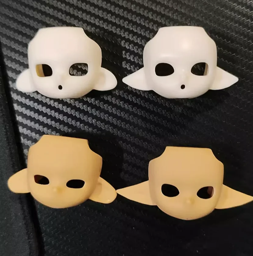 

Handmade OB11 GSC Faceplates Octopus Squid Elf Ear Blank Face Water Sticker Face Shell Make Up BJD Doll Accessories No Eye YZ