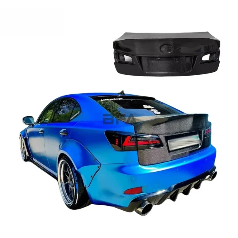 

Для 2006-2012 Is250 Is300 обновленная крышка багажника из углеродного волокна, замена легкой задней крышки багажника, комплекты кузова