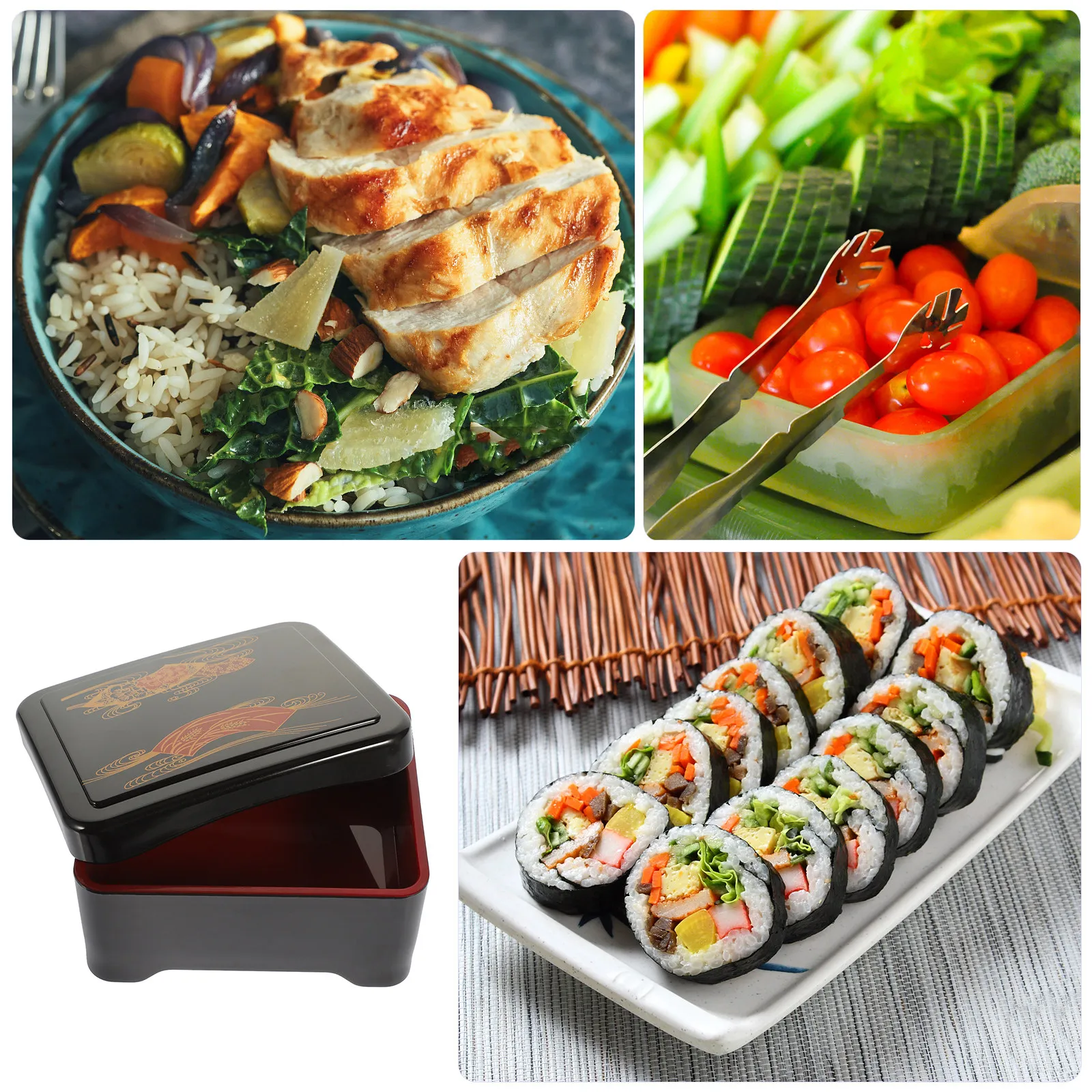 กล่องอาหารเบนโตะขนาดใหญ่ 1 ชิ้ - Meal Prep With Rice บทวิจารณ์และราคา