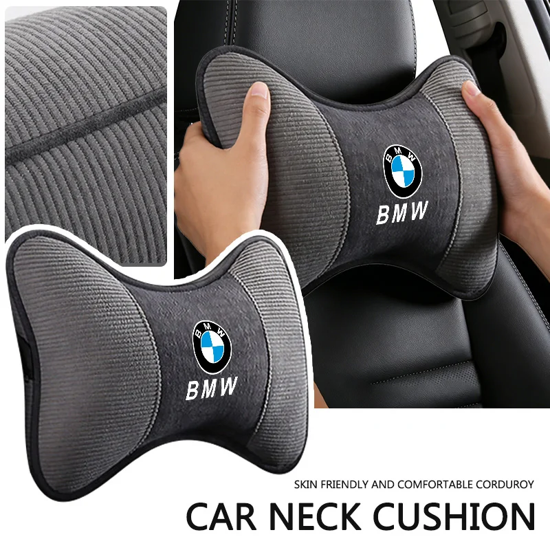 

Sticker 2pc Car Auto Safety Head Neck Rest Relax Pillow Accessories for BMW F46 F30 X1 F48 F10 X4 G02 F20 X5 F15 Serie 4 1 F44