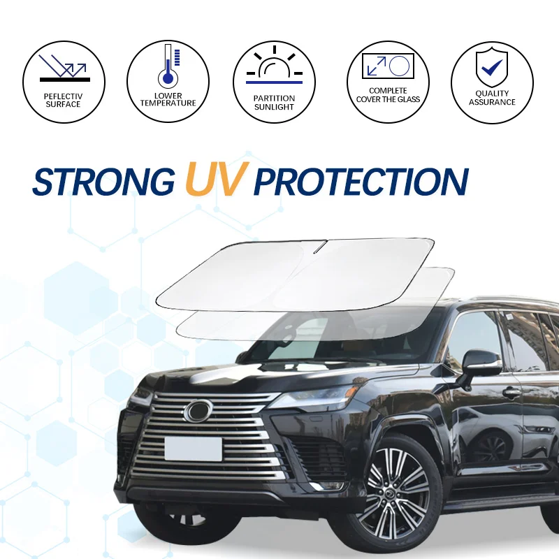 

Windshield Sun Shade For Lexus LX 600 LX570 LX470 LX450 Sunshade Sun Visor Protector Foldable Blocks UV Rays Keep Car Cooler