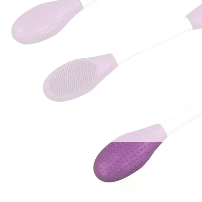 /YOV/Double Head Silicone Mask Brush Massage Clean Face Wash Brush Facial Mud Film Apply Homemade Soft Film Tool Special Brush