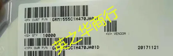 50 قطعة الأصلي الجديد GRM1555C1H470JA01D 47PF 50V 0402 #1