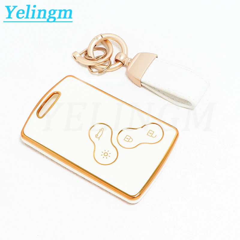 TPU-Autoschlüsselhülle für Renault Laguna Megane Scenic Clio Captur Fluence Koleos Logan Duster Sandero Schlüsselanhänger