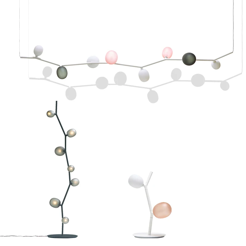 

Nordic Designer Glass Large Project Hotel Lobby Villa Duplex Lobby Living Room Restaurant Shop Chandelier